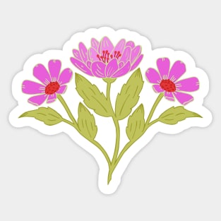 Wildflower bouquet Sticker